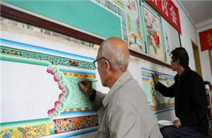 民间艺术瑰宝传统炕围画传承人：让墙上艺术传承发扬重归大众
