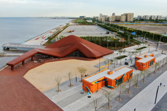 天津滨海新区一亲海公园正式开放